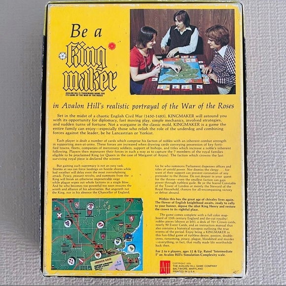Vintage Bookcase Game, King Maker, c 1976 - Picture 2 of 9